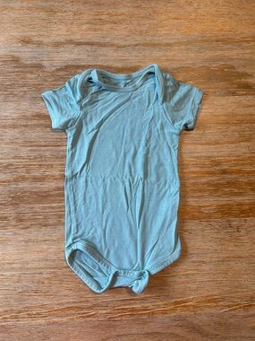 Kyte BABY Light Blue Short-Sleeve Cotton Bodysuit